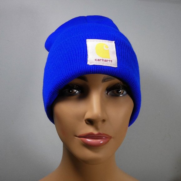 Carhartt Knit Cap Beanie Hat Blue - Picture 4 of 4